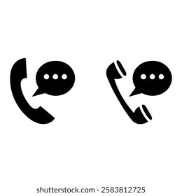 customer service call chat phone logo vector illustration template design