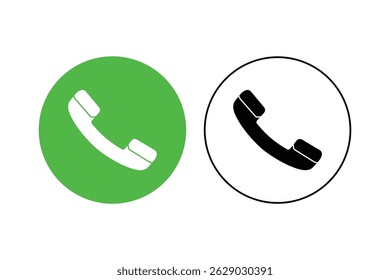Customer service call icons, mobile phone icons, smartphone call icons
