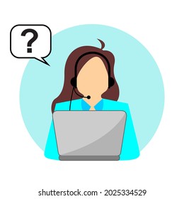 customer service character illustration vector