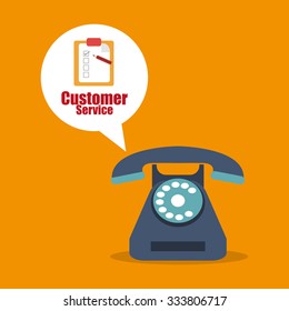 Customer service concept about call center icons design, vector illustration 10 eps graphic.