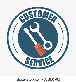Customer service concept about call center icons design, vector illustration 10 eps graphic.