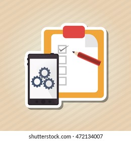 Customer service concept with icon design, vector illustration 10 eps graphic.