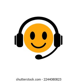 Customer service concept, operator isolated symbol. Customer assistance pictogram on a white background.