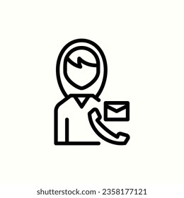 customer service copy icon, isolated icon in light background, perfect for website, blog, logo, graphic design, social media, UI, mobile app