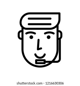 Customer service cyber monday vector icon