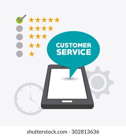 Customer service design, vector illustration eps 10.