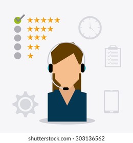 Customer service design, vector illustration eps 10.