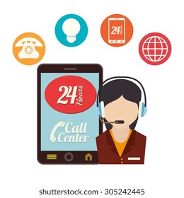Customer service design, vector illustration eps 10.
