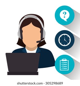 Customer service design, vector illustration eps 10.