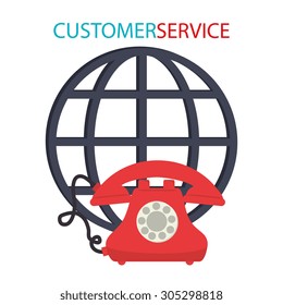 Customer service design, vector illustration eps 10.