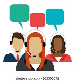Customer service design, vector illustration eps 10.