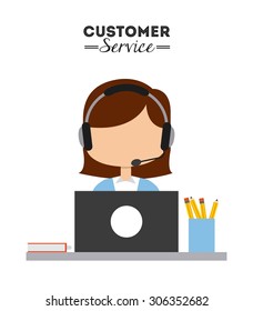 customer service design, vector illustration eps10 graphic 