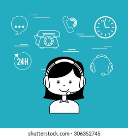 customer service design, vector illustration eps10 graphic 
