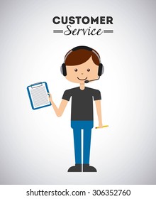 customer service design, vector illustration eps10 graphic 