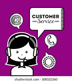 customer service design, vector illustration eps10 graphic 