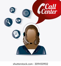 Customer service design, vector illustration eps 10.