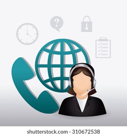 Customer service design, vector illustration eps 10.