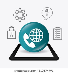 Customer service design, vector illustration eps 10.