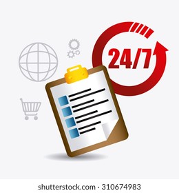 Customer service design, vector illustration eps 10.
