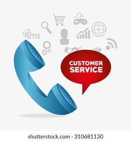 Customer service design, vector illustration eps 10.