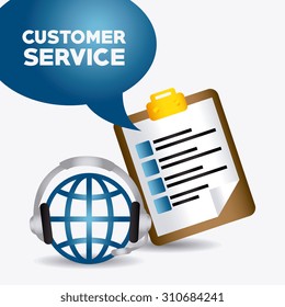 Customer service design, vector illustration eps 10.