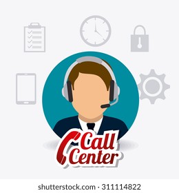 Customer service design, vector illustration eps 10.