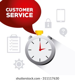 Customer service design, vector illustration eps 10.