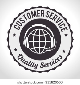 Customer service design, vector illustration eps 10.
