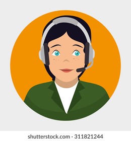 Customer service design, vector illustration eps 10.