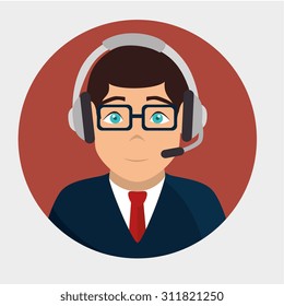 Customer service design, vector illustration eps 10.