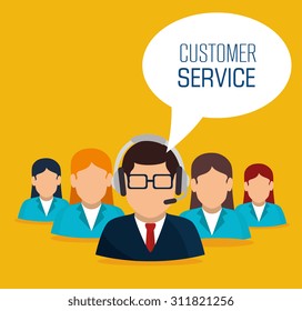 Customer service design, vector illustration eps 10.