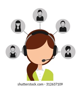 customer service design, vector illustration eps10 graphic 