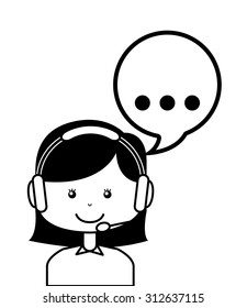 customer service design, vector illustration eps10 graphic 