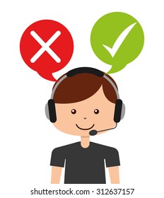 customer service design, vector illustration eps10 graphic 
