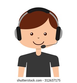 customer service design, vector illustration eps10 graphic 