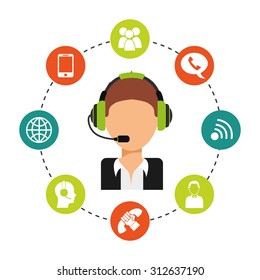 customer service design, vector illustration eps10 graphic 
