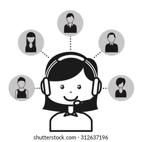 customer service design, vector illustration eps10 graphic 
