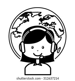 customer service design, vector illustration eps10 graphic 