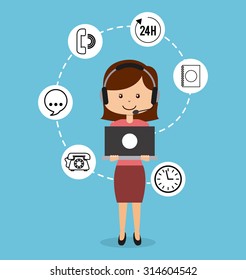 customer service design, vector illustration eps10 graphic 