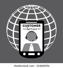 customer service design, vector illustration eps10 graphic 