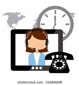 customer service design, vector illustration eps10 graphic 