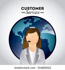 customer service design, vector illustration eps10 graphic 