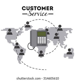 customer service design, vector illustration eps10 graphic 