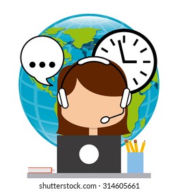 customer service design, vector illustration eps10 graphic 