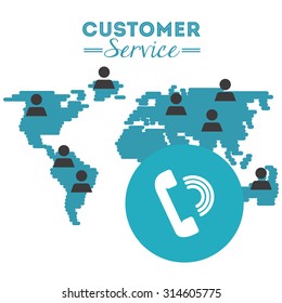 customer service design, vector illustration eps10 graphic 