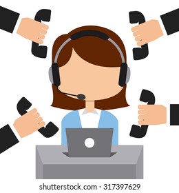 customer service design, vector illustration eps10 graphic 