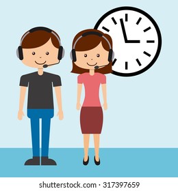customer service design, vector illustration eps10 graphic 