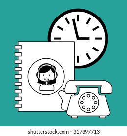 customer service design, vector illustration eps10 graphic 