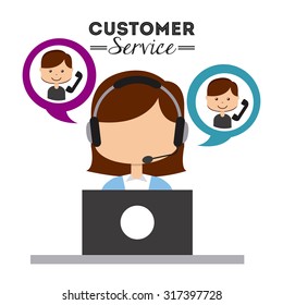 customer service design, vector illustration eps10 graphic 