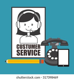 customer service design, vector illustration eps10 graphic 